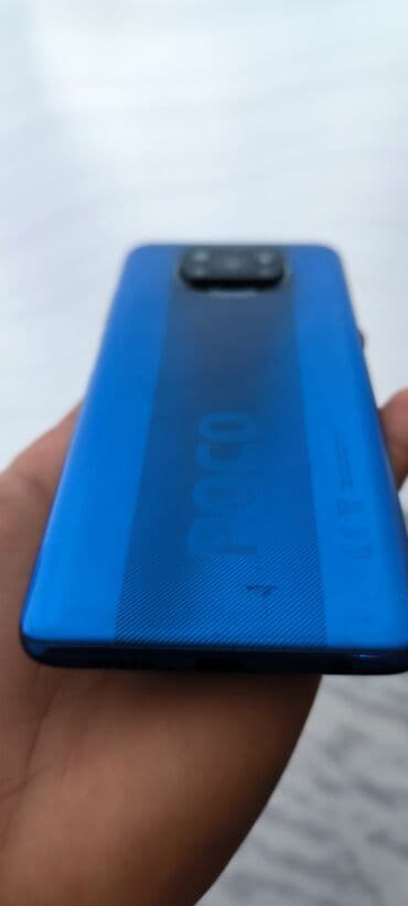 par utuleri: Poco X3, 128 GB, rəng - Göy, Barmaq izi — 3
