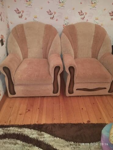 açılıb yığılan kreslo: İşlənmiş, Kreslo, Parça — 1