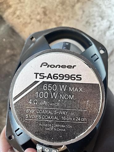 Dinamiklər və sabvuferlər: Tam işlek veziyetdedir endirim olacaq Pioneer TS-A6996S avtomobil — 2