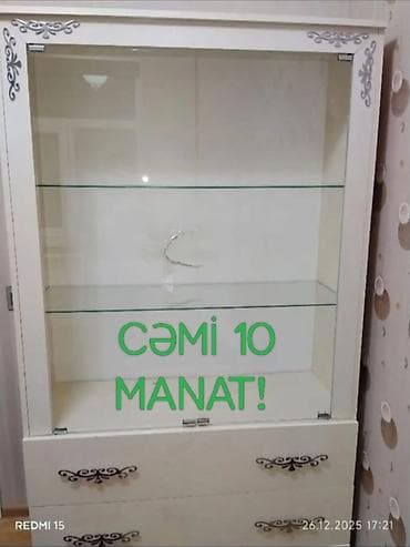 Moyka avadanlığı: Şüşəli dolab vitrini, Yeni, Ünvandan götürmə — 1