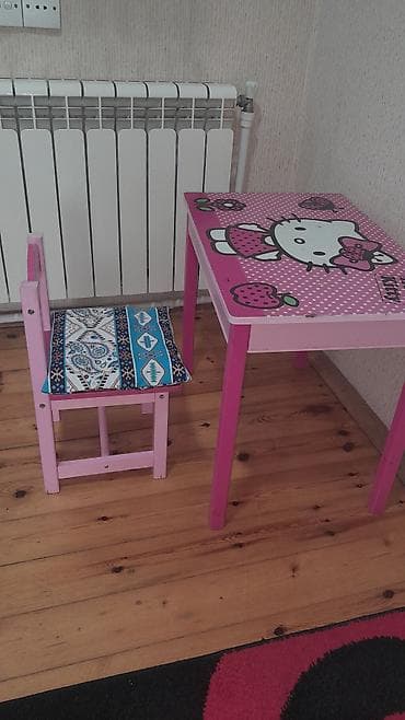 uşaq stullari: Qız üçün, Siyirməli, Yazı masası, Stullar ilə — 4