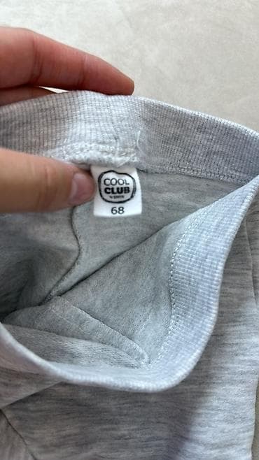 ag cins: Ağ rəngdə, elastik belə malik uşaq şalvarı. Diz nahiyələrində sevimli — 3