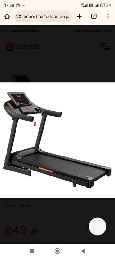 Ferro qaçış trenajoru Texniki göstəricilər: - Mühərrik: 1.75 at gücü