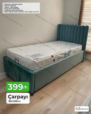 islenmis matras: Çarpayı – 90×200 sm - Rəng seçimi: mümkündür - Mexanizm: açılmayan — 1