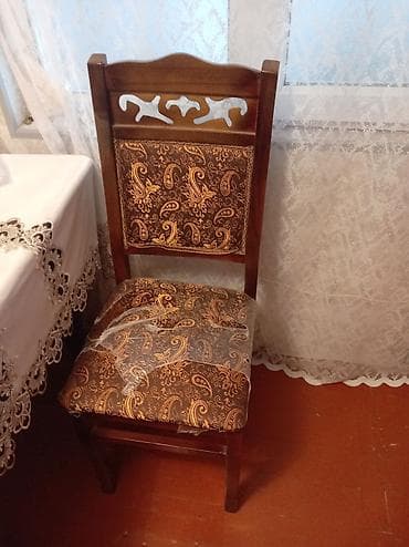 Mətbəx/qonaq otağı üçün masa və stul dəsti - Dəst: uzun düzbucaqlı — 2