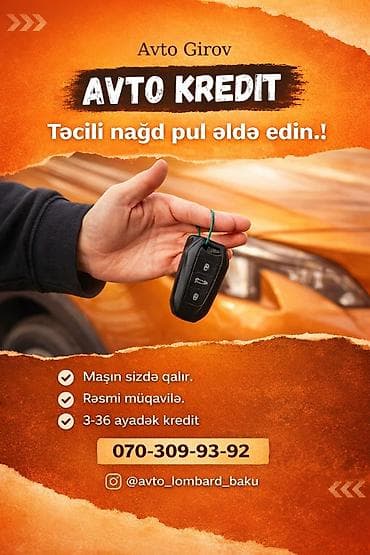 xiaomi 3: Avto girovla “Avto Kredit” xidməti – təcili nağd pul imkanı. Xidmətin — 1