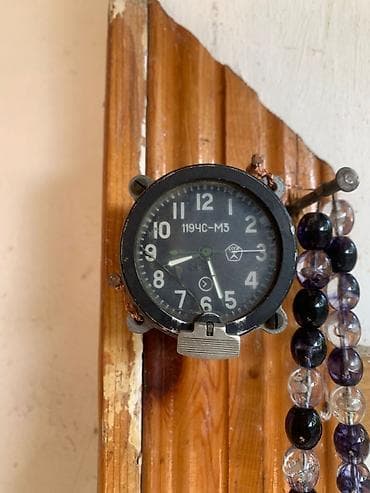 stolustu saat: Məhsul: Sovet istehsalı təyyarə panel saatı – “119ЧС-М3” (СССР) — 2
