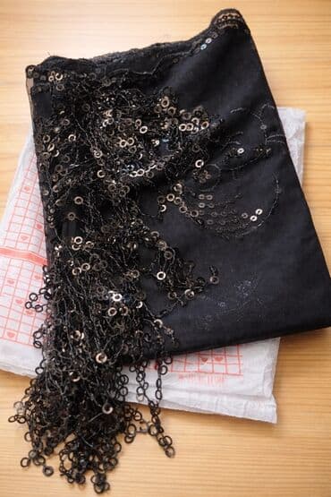 Toy paltarları və aksesuarları: Qara payetli, zəncirvari bəzəkli aksesuar parçası - Rəng: qara — 1