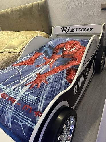 kerpic dekor: Uşaq üçün maşın formalı çarpayı - Dizayn: BMW üslubunda kuzov — 1