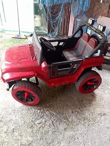usaq otracagi: Uşaq elektrik maşını – “Jeep” tipli krossover - Rəng: qırmızı, qara — 2