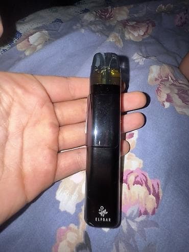 vape pod: ELFBAR pod sistemi – qara rəngli, kompakт və portativ vape cihazı — 2