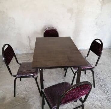 барные столы и стулья: Stullar ilə, Dördbucaq masa, 4 nəfər, Azərbaycan, Zəmanətli, Kredit yoxdur, Ödənişli quraşdırma — 12