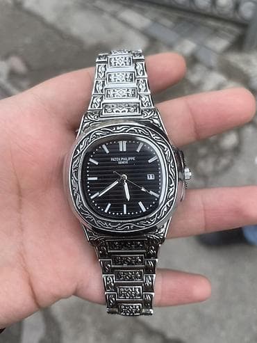 Qol saatları və aksesuarlar: İşlənmiş, Qol saatı, Patek Phillipe, rəng - Qara — 1