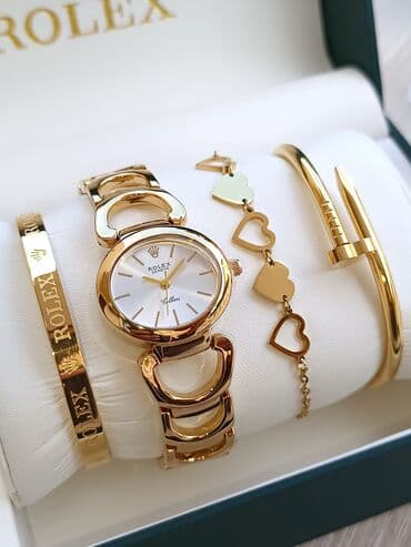 золотые комплекты с бриллиантами в баку: Новый, Наручные часы, Rolex — 2