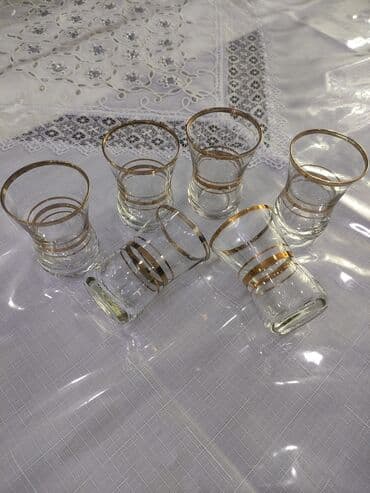 Rümkalar, rəng - Qızılı, 6 ədədli dəst