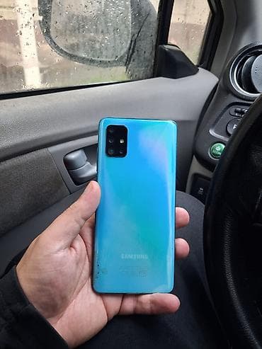 samsung note 11: Samsung Galaxy A51, 128 GB, rəng - Mavi — 2