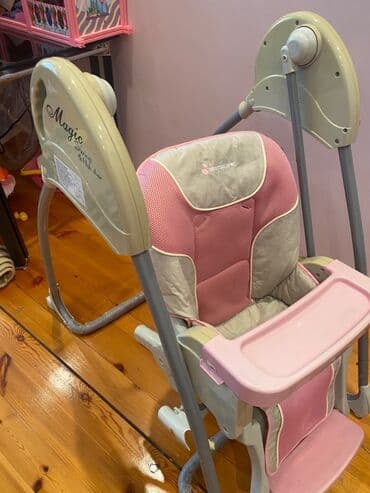 купить детский столик для кормления: Yelləncək +qidalanma kreslosu + stoı — 3