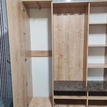 parca dolab: İşlənmiş, 2 qapılı, Güzgülü, Qəhvəyi, Digər material, Açılan, Düz dolab — 3