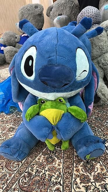 Böyük ölçülü yumşaq oyuncaqlar dəsti: - Mavi Stitch plyuş oyuncağı