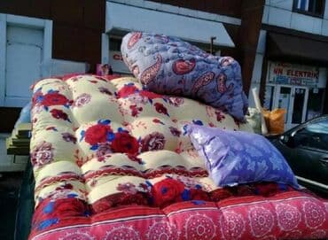 Tək nəfərlik yataqlar müxtəlif başlıq dizaynları və naxışlı döşəklərlə — 19