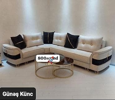 Yeni, Künc divan, Qonaq otağı üçün, Açılmayan