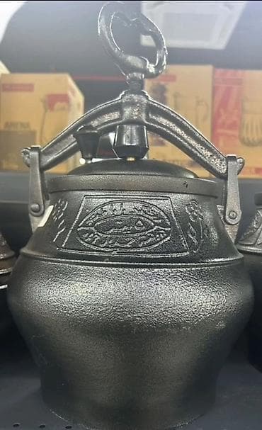 Dəmir təzyiqli qazanda/saç qazanı - Material: qalın tökmə dəmir