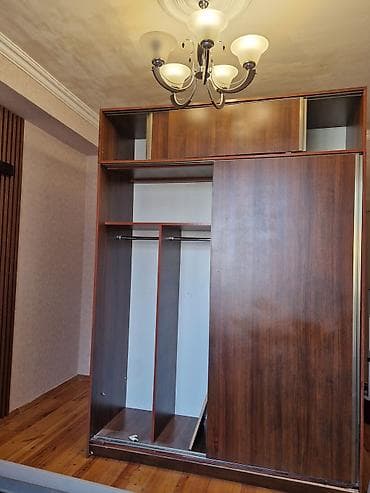 kupe şkaf: 2 qapılı, Siyirməli, Qəhvəyi, Digər material, Kupe, Düz dolab — 2