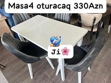 Mətbəx üçün, Yeni, 4 stul
