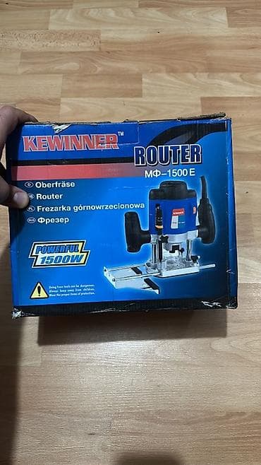 taxta dəzgah: KEWINNER Router MФ-1500 E – 1500W güclü frezə - Tip: şaquli — 1