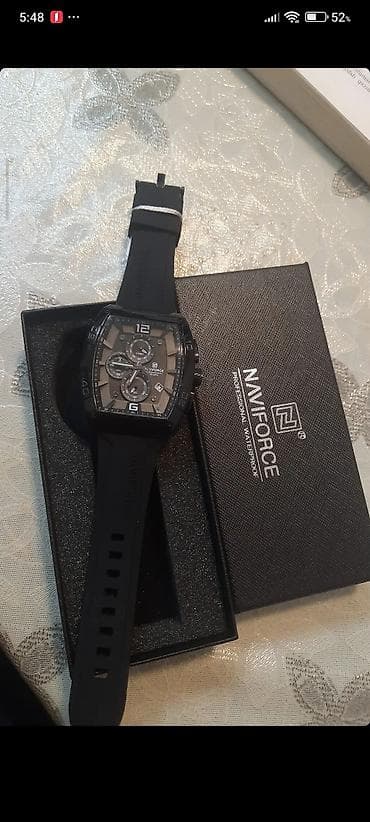 swatch saati: NAVIFORCE kişi qol saatı - Korpusu kvadrat-tonneau formalı, idman — 1