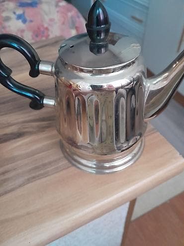 toklu samovar: Rəng - Gümüşü, Dəm caydanı — 1