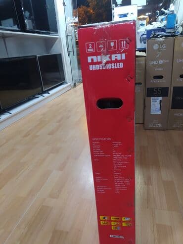 4k m3u: Yeni Televizor Nikai LED ekran 55" UHD (3840x2160), Ünvandan götürmə, Pulsuz çatdırılma — 2