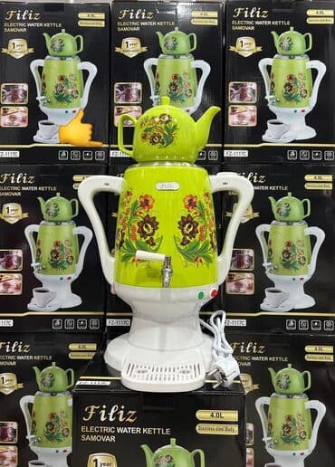 самовар на дровах: Yeni Elektrik Samovar, 4 l, Pulsuz çatdırılma — 1