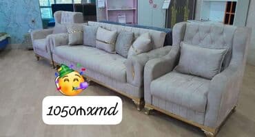 salon kreslosu cox ucuz qiymete: Yeni, Divan, 2 kreslo — 1