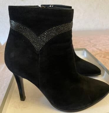 qiz ucun botlar: Ölçü: 38, rəng - Qara, Yeni — 2