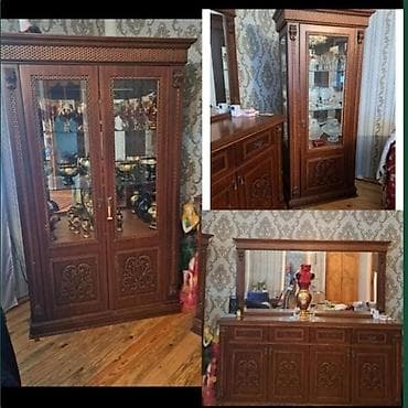 Klassik üslubda, oyma naxışlı qonaq otağı mebeli dəsti. Dəst tərkibi