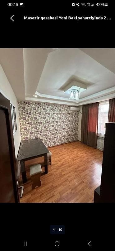 аренда квартира: Masazırda yeni Bakı şəhərciyində 2 otağa düzəlmə mənzil kirayə — 3