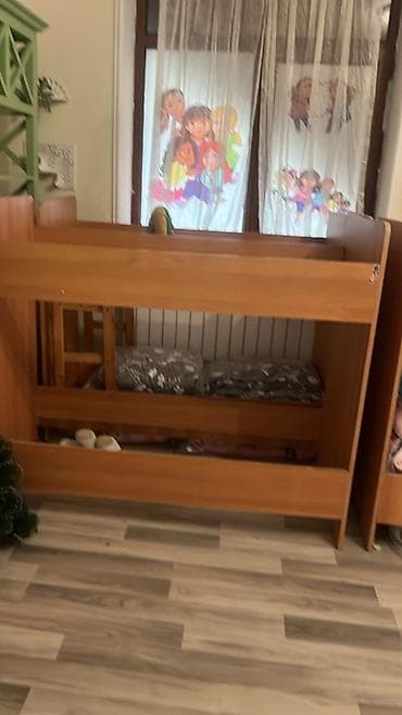 Детская мебель: Для девочки и мальчика, Кровать, Без матраса, Без выдвижных ящиков — 1