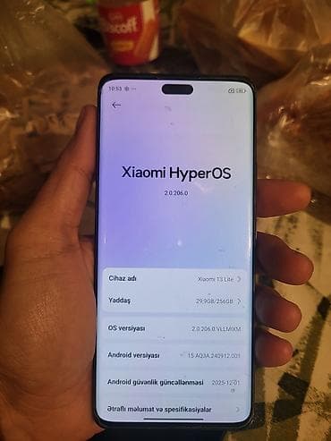 islemis telfon: Xiaomi 13 Lite, 256 GB, rəng - Qara — 6