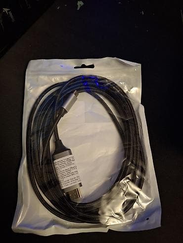 port: USB-C to HDMI kabel - Növ: USB‑C → HDMI çevirmə kabeli - Rəng: Qara — 1