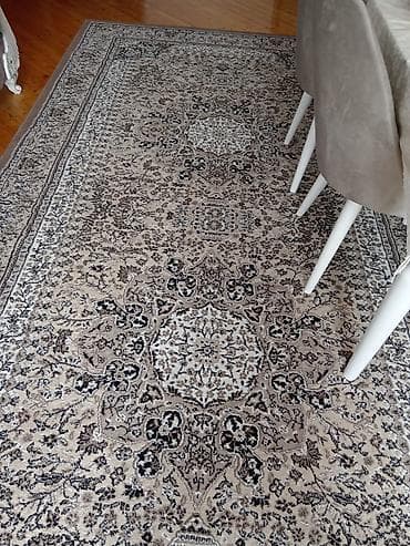 antik xalca: Xalça – klassik naxışlı, bej‑boz tonlarda - Üslub: Şərq klassik — 5