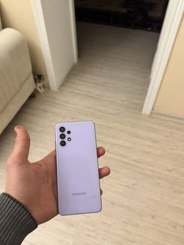 blu vidyo: Samsung Galaxy A32, 128 GB, rəng - Bənövşəyi, Barmaq izi — 2