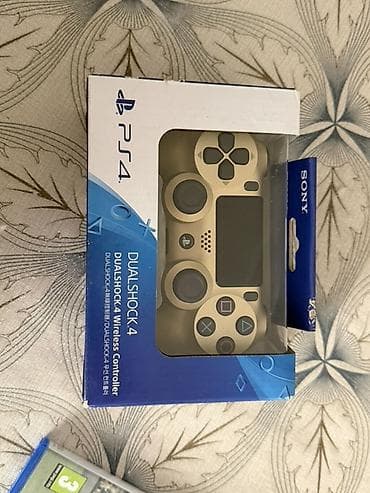 PS4 DualShock 4 simsiz oyun pultu – qızılı rəng - Model: Sony