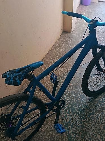 mini velosiped: Mavi rəngdə dağ/şəhər tipli velosiped. Xüsusiyyətlər: - Alüminium — 5