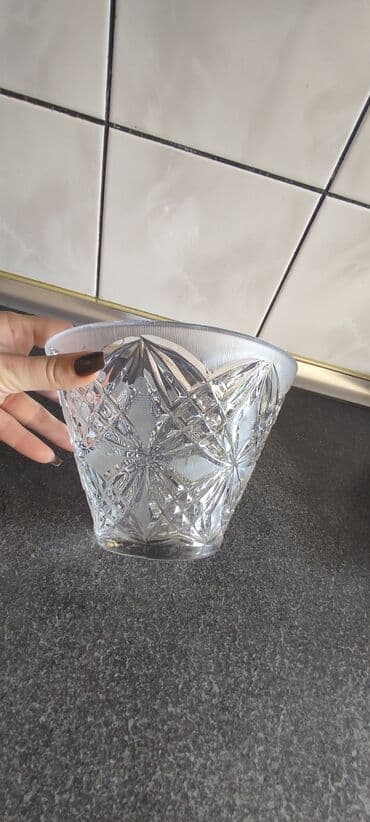 meyve qabı: Хрустальная ваза для фруктов. СССР сервантное хранение . в отличеом — 3