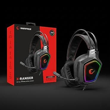Комплектующие для ПК и ноутбуков: Rampage X-Ranger Virtual 7.1 RGB Gaming Headset - Virtual 7.1 səs — 2