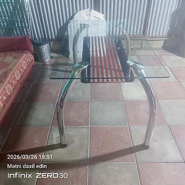 stolların satışı: Qonaq masası, Açılmayan, Şüşə, Dördbucaq masa — 2