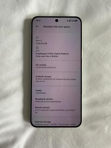 hyperx cloud alpha s: Xiaomi 15, 256 GB, rəng - Yaşıl, 
 Barmaq izi — 6