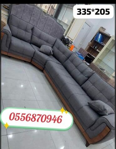 угловой диван кожаный: Диван, Ткань, С подъемным механизмом, Раскладной, Книжка — 6