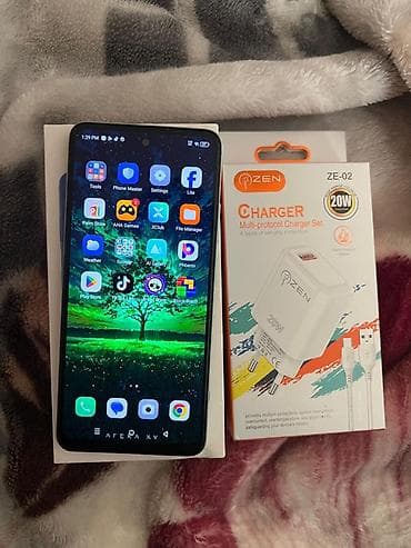 note 12 pro plus: Infinix Smart 8, 64 GB, rəng - Yaşıl, Face ID — 3